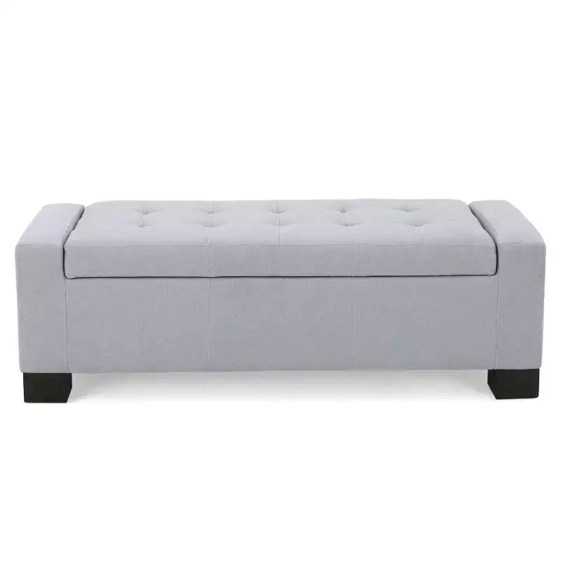 Banc de rangement capitonné contemporain