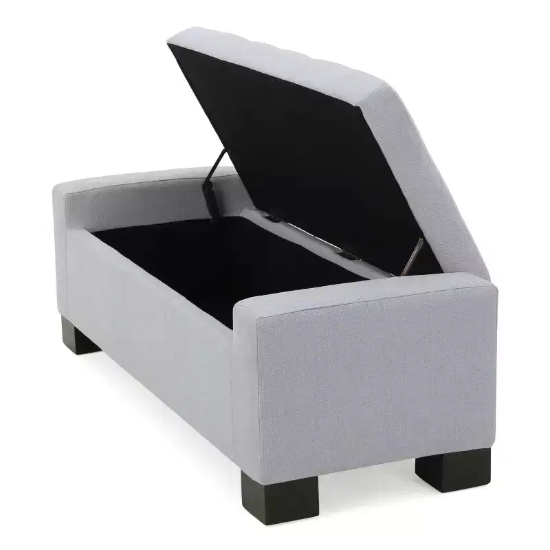 Banc de rangement capitonné contemporain