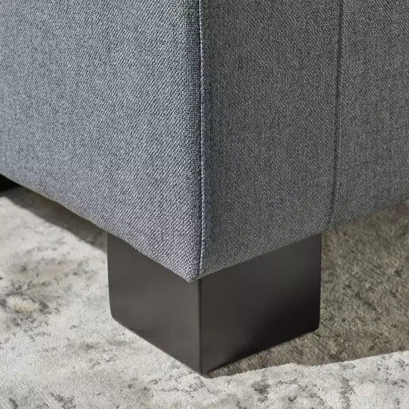 Banc de rangement capitonné contemporain