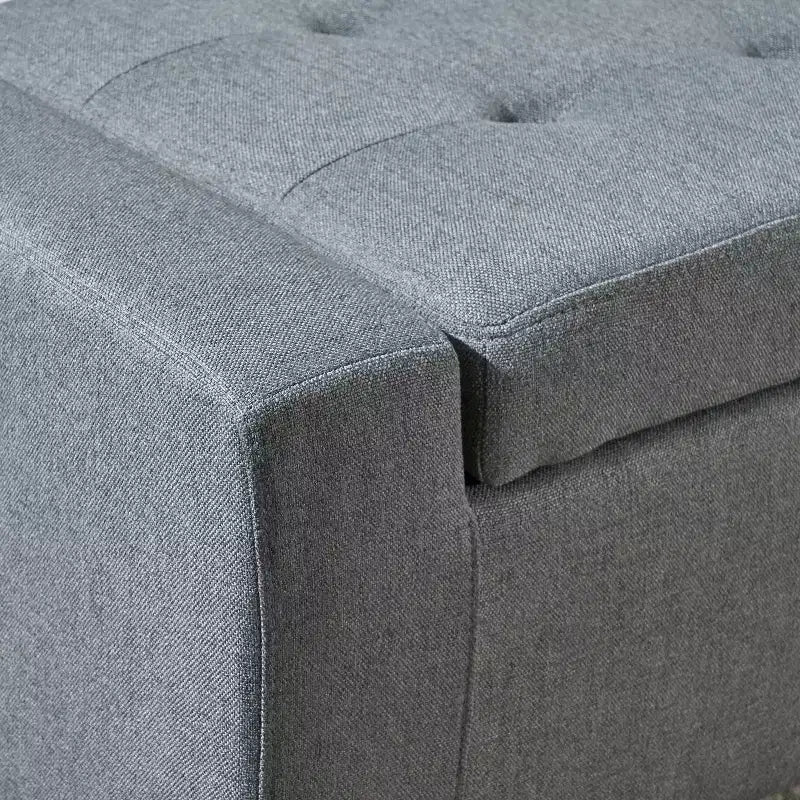 Banc de rangement capitonné contemporain
