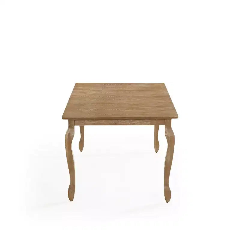 Salle à manger avec table extensible et chaises rembourrées, lin/naturel