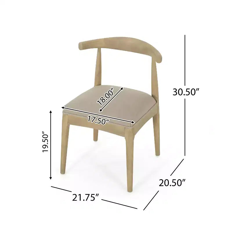 Salle à manger avec table extensible et chaises rembourrées, lin/naturel