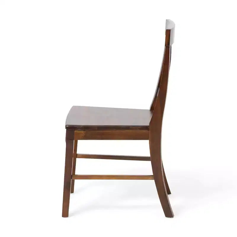 Chaises de salle à manger en bois d'acacia de style champêtre, acajou riche