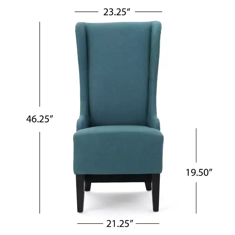 Chaise de salle à manger contemporaine rembourrée à dossier haut