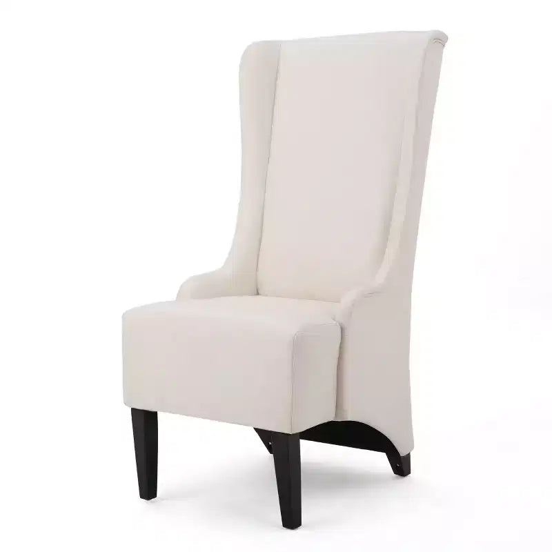 Chaise de salle à manger contemporaine rembourrée à dossier haut