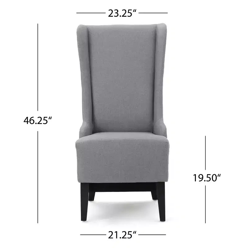 Chaise de salle à manger contemporaine rembourrée à dossier haut