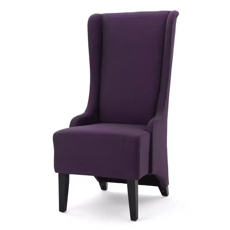 Chaise de salle à manger contemporaine rembourrée à dossier haut