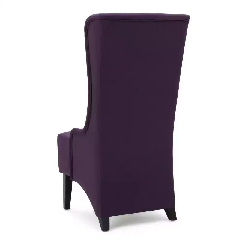 Chaise de salle à manger contemporaine rembourrée à dossier haut