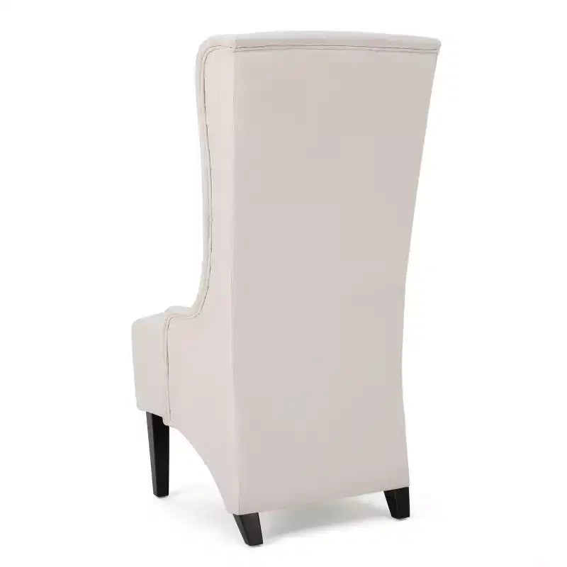 Chaise de salle à manger contemporaine rembourrée à dossier haut