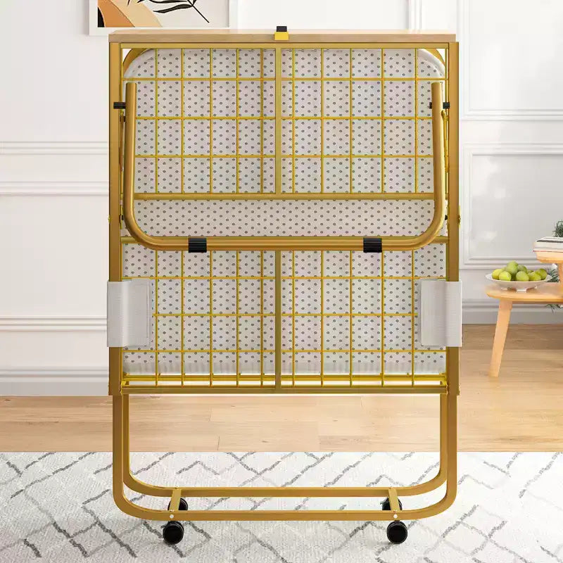 Lit pliant avec matelas pour adultes, matelas en mousse à mémoire de forme, lit pliant portable avec sac anti-poussière et déflecteur, lit d'appoint pliant