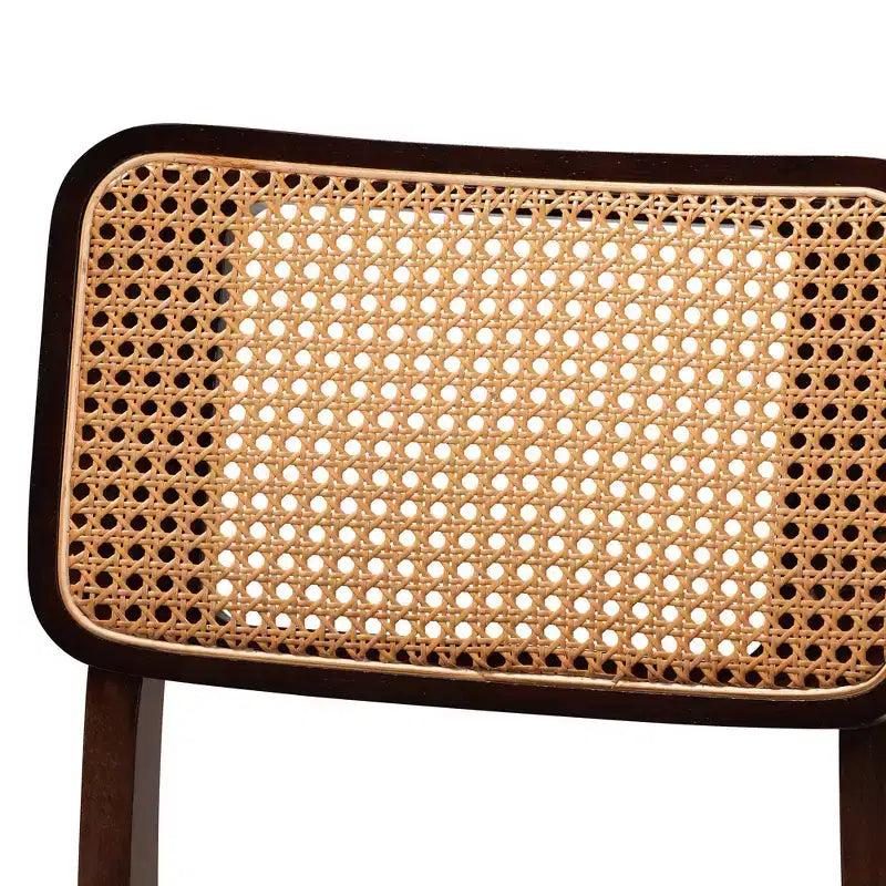 Chaises de salle à manger en tissu et bois Gris/Noyer brun/Marron clair : Rembourrage en polyester, Cadre en hévéa