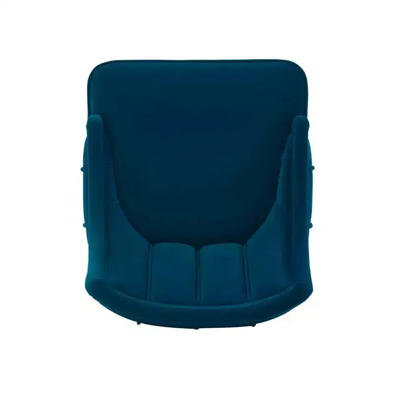 Chaises de salle à manger modernes en velours bleu nuit