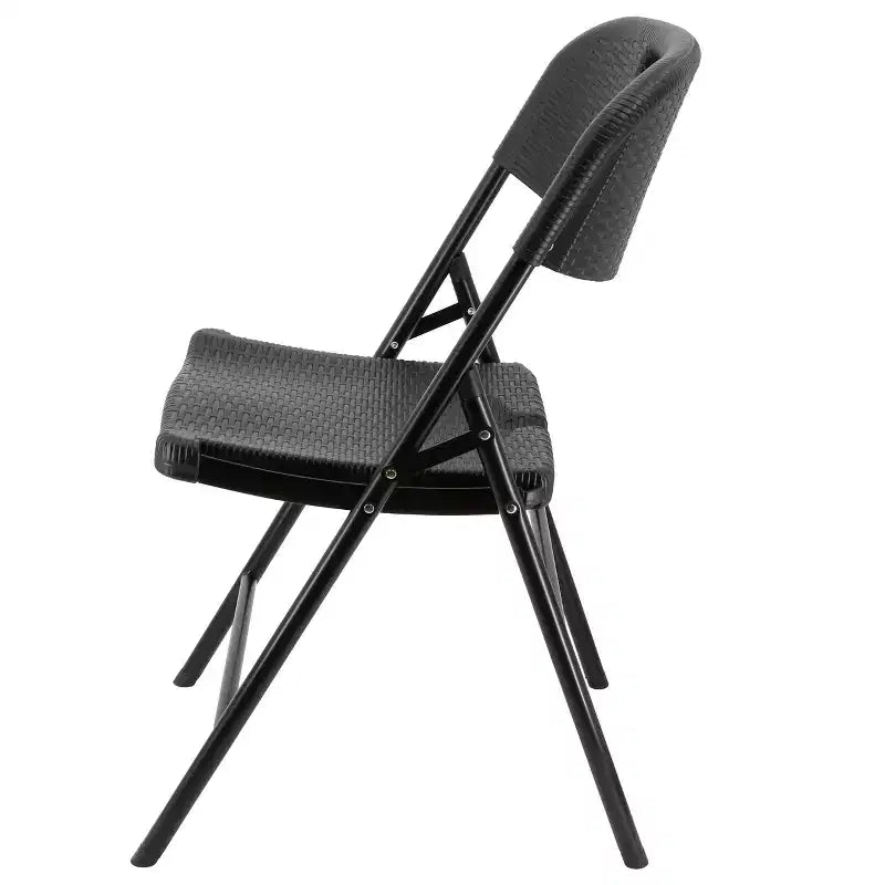 Chaise pliante en rotin pour l'intérieur et l'extérieur