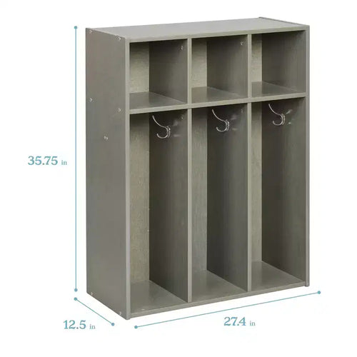 Portemanteau 3 sections pour tout-petits avec rangements, meuble pour enfants