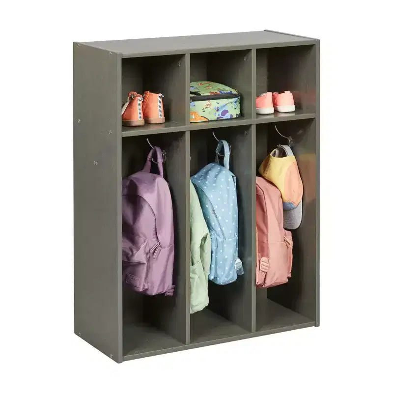 Portemanteau 3 sections pour tout-petits avec rangements, meuble pour enfants