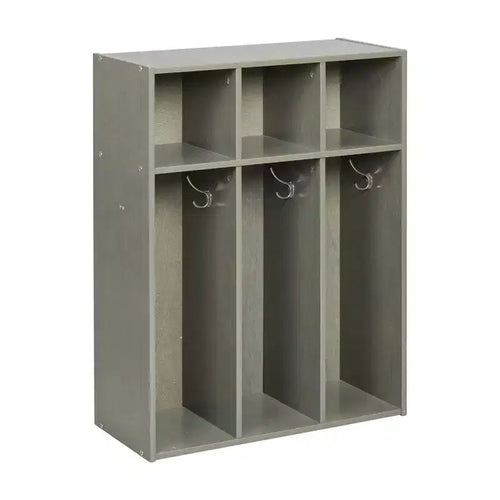 ECR4Kids Streamline 3-Section Toddler Coat Locker with Cubby Storage, Kids Furniture