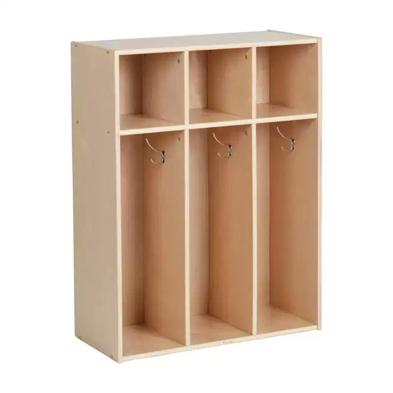 Portemanteau 3 sections pour tout-petits avec rangements, meuble pour enfants