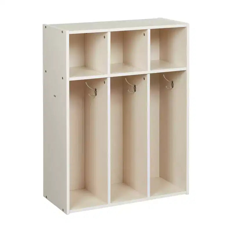 Portemanteau 3 sections pour tout-petits avec rangements, meuble pour enfants