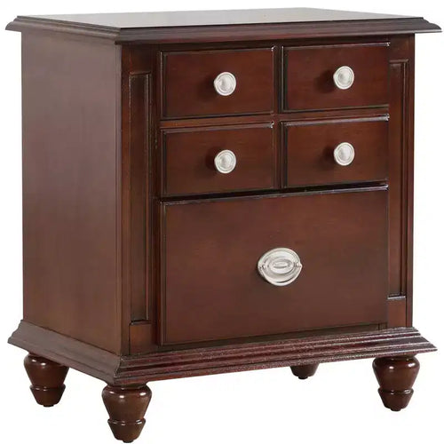 Table de chevet à 5 tiroirs (68,5 cm H x 40,6 cm l x 61 cm P)