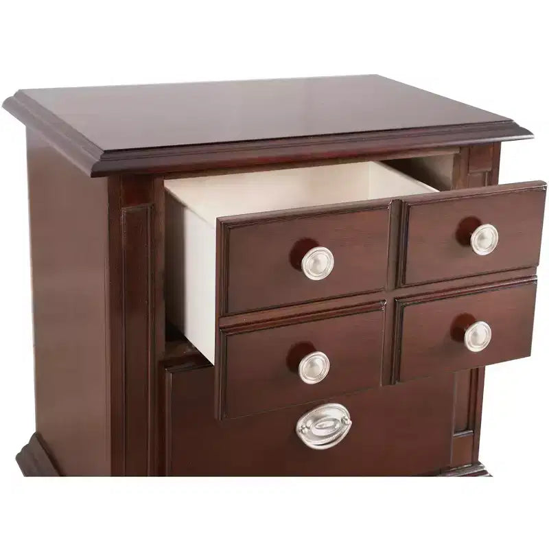Table de chevet à 5 tiroirs (68,5 cm H x 40,6 cm l x 61 cm P)