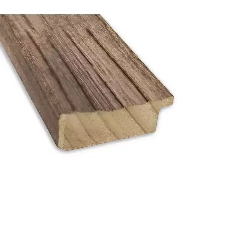 Miroir mural encadré en bois marron étroit sans chanfrein