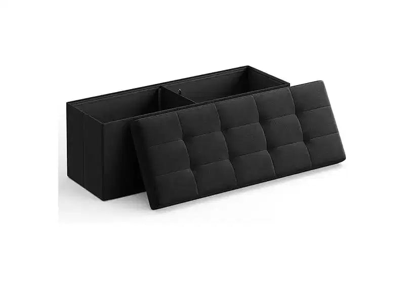 Banc Coffre de Rangement Pouf de Rangement Repose-Pieds Supporte jusqu'à 300 kg pour Chambre à Coucher Salon