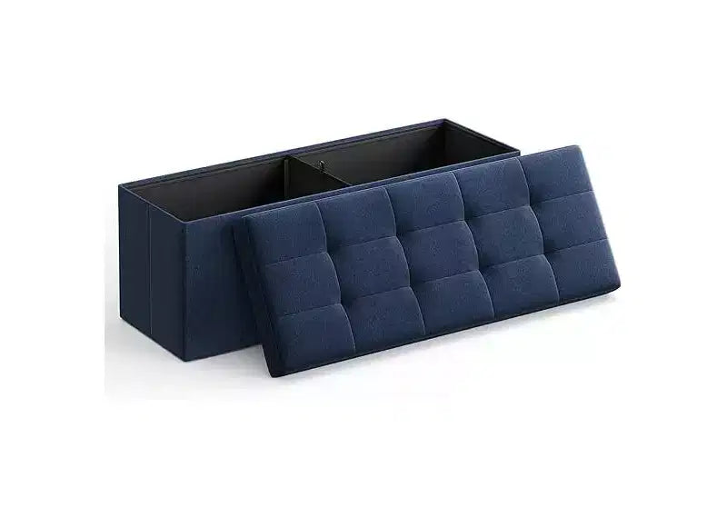 Banc Coffre de Rangement Pouf de Rangement Repose-Pieds Supporte jusqu'à 300 kg pour Chambre à Coucher Salon