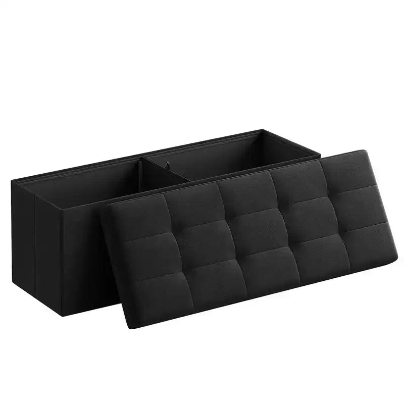 Banc Coffre de Rangement Pouf de Rangement Repose-Pieds Supporte jusqu'à 300 kg pour Chambre à Coucher Salon