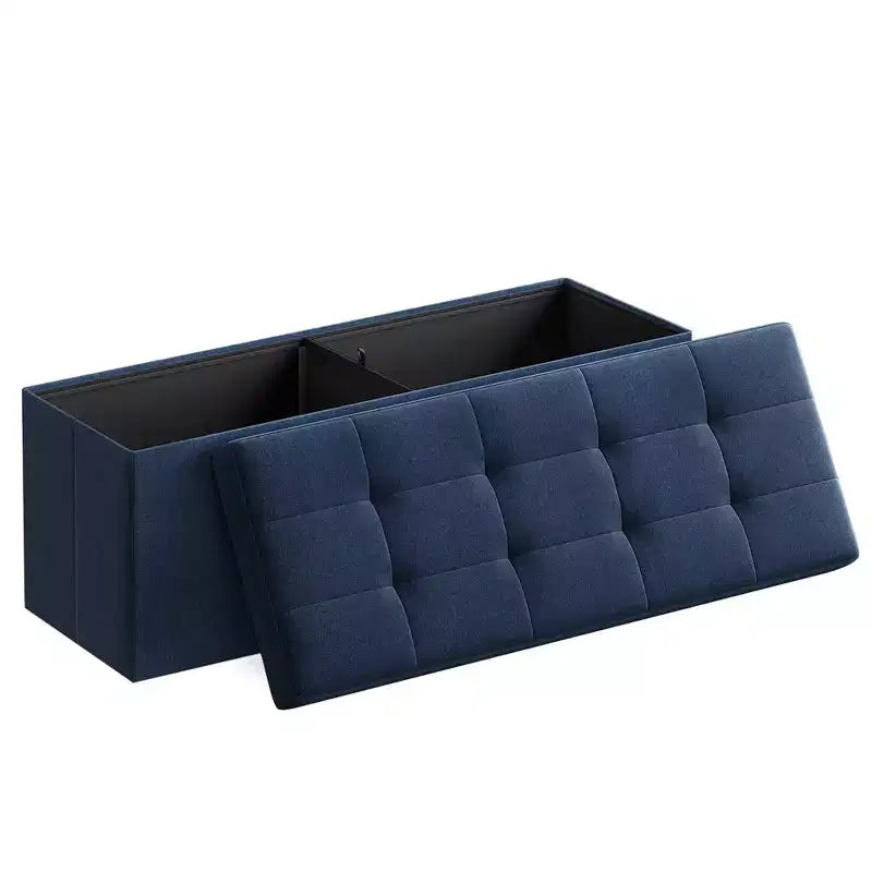 Banc Coffre de Rangement Pouf de Rangement Repose-Pieds Supporte jusqu'à 300 kg pour Chambre à Coucher Salon