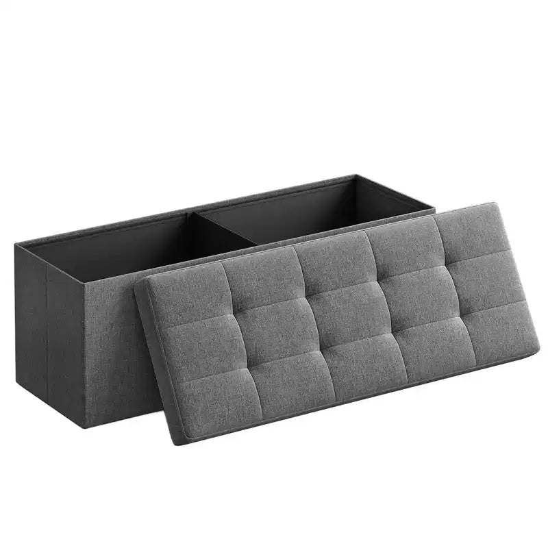 Banc Coffre de Rangement Pouf de Rangement Repose-Pieds Supporte jusqu'à 300 kg pour Chambre à Coucher Salon