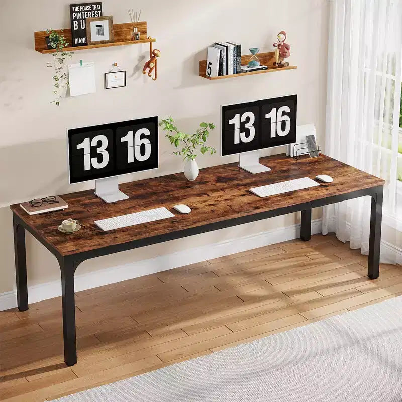 Bureau d'ordinateur extra-long de 78,7 pouces