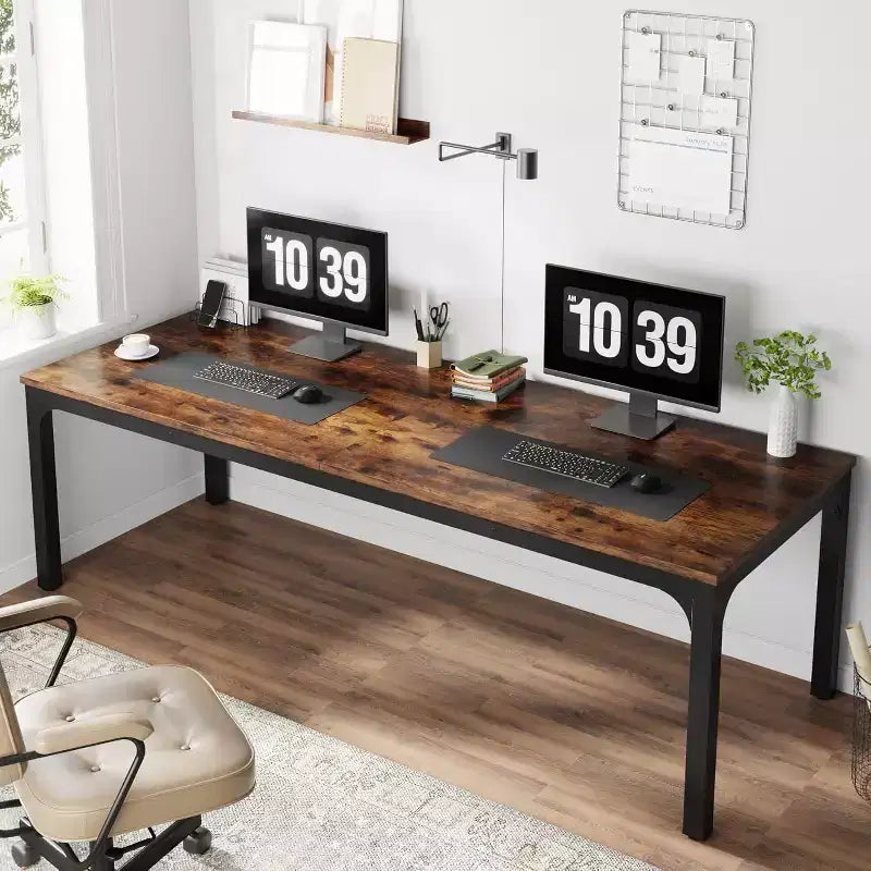 Bureau d'ordinateur extra-long de 78,7 pouces