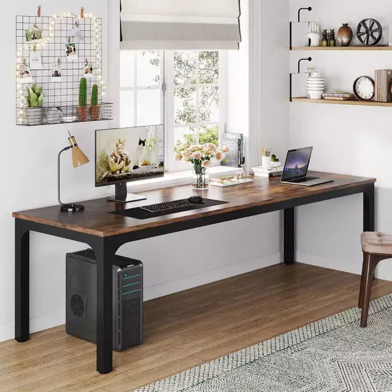 Bureau d'ordinateur extra-long de 78,7 pouces
