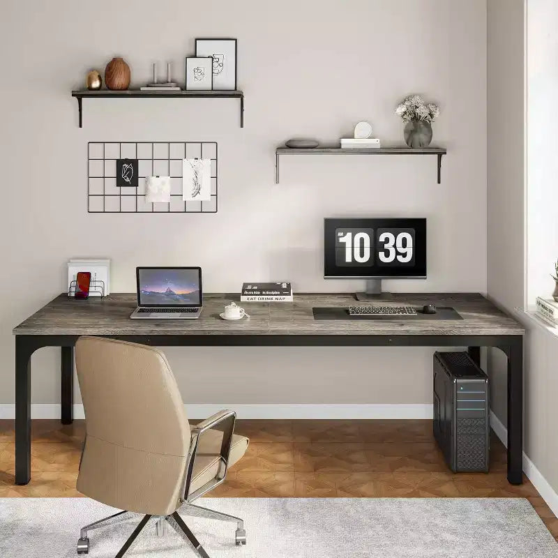 Bureau d'ordinateur extra-long de 78,7 pouces