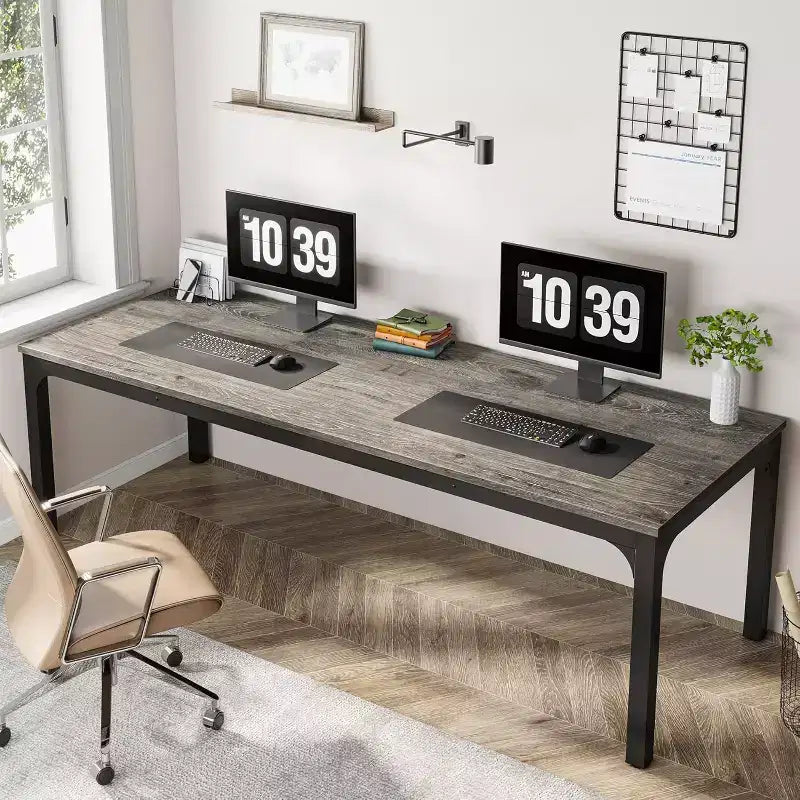 Bureau d'ordinateur extra-long de 78,7 pouces