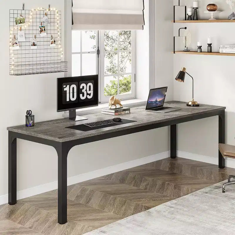 Bureau d'ordinateur extra-long de 78,7 pouces