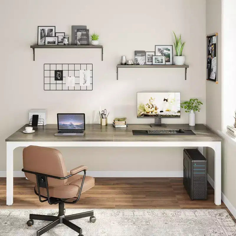 Bureau d'ordinateur extra-long de 78,7 pouces