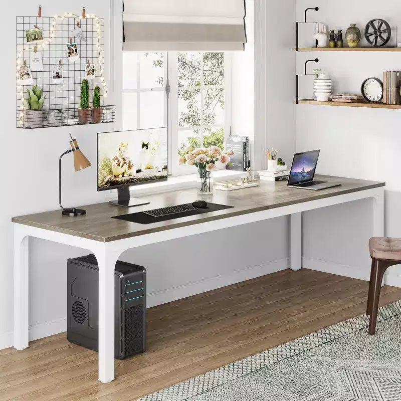 Bureau d'ordinateur extra-long de 78,7 pouces