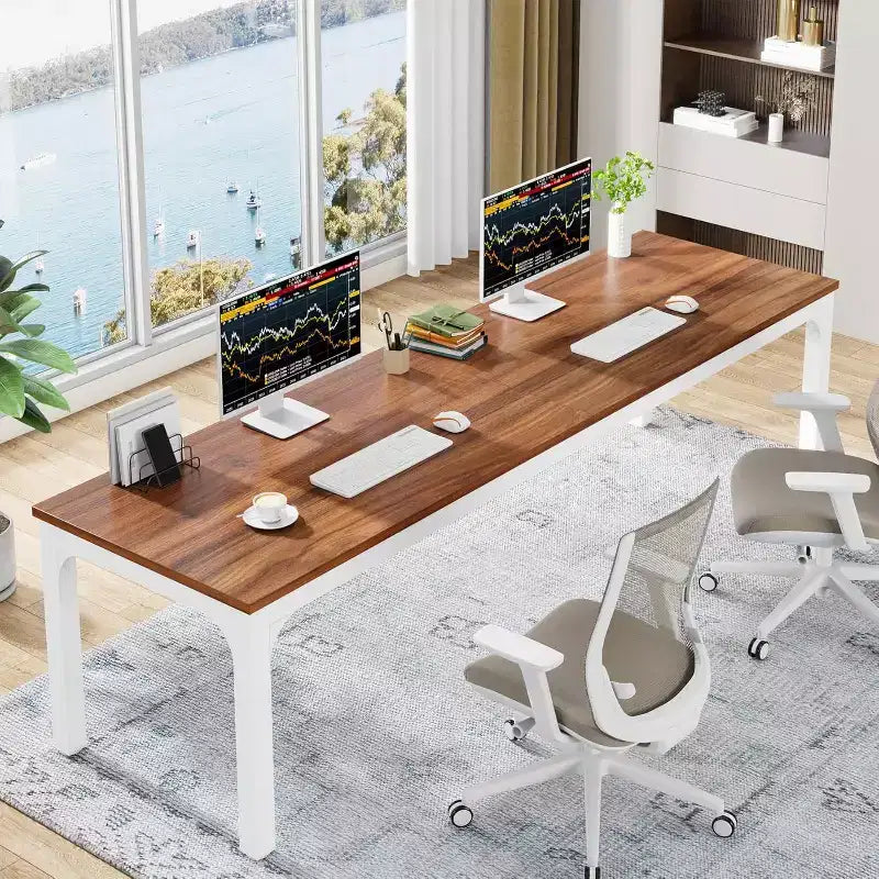 Bureau d'ordinateur extra-long de 78,7 pouces