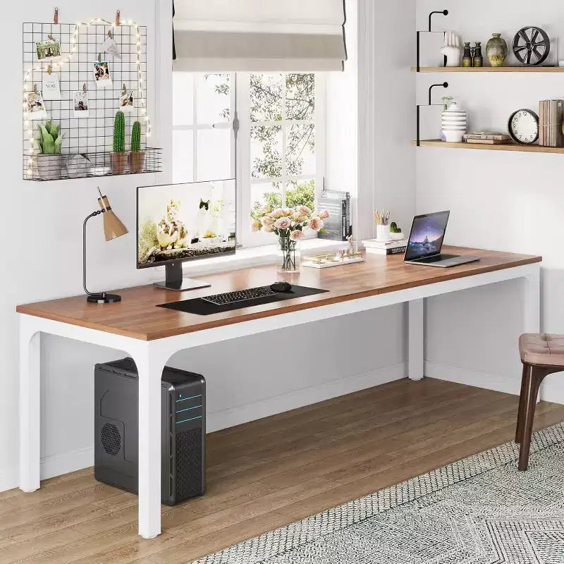 Bureau d'ordinateur extra-long de 78,7 pouces