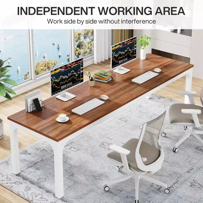 Bureau d'ordinateur extra-long de 78,7 pouces