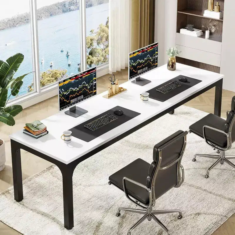 Bureau d'ordinateur extra-long de 78,7 pouces