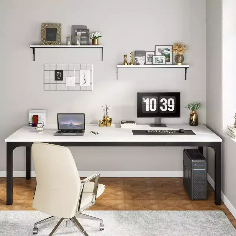 Bureau d'ordinateur extra-long de 78,7 pouces
