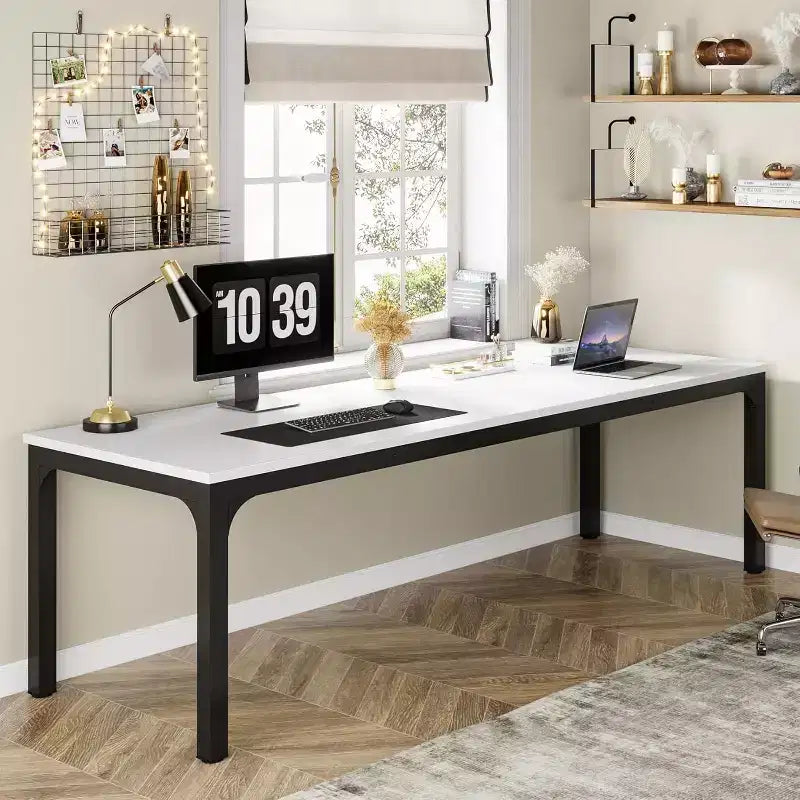 Bureau d'ordinateur extra-long de 78,7 pouces