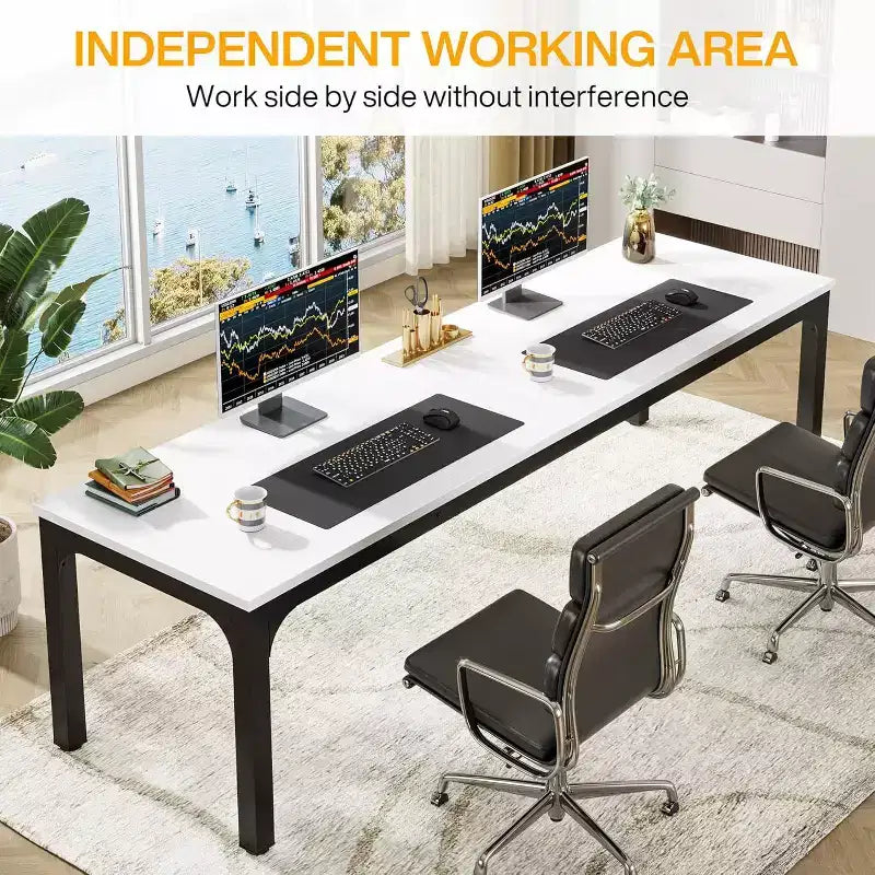 Bureau d'ordinateur extra-long de 78,7 pouces