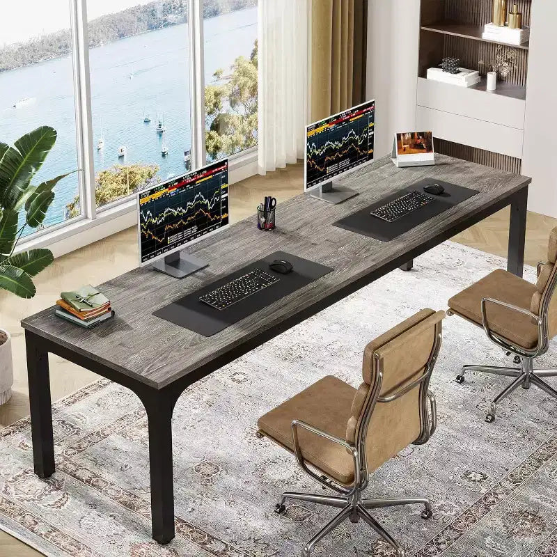Bureau d'ordinateur extra-long de 78,7 pouces