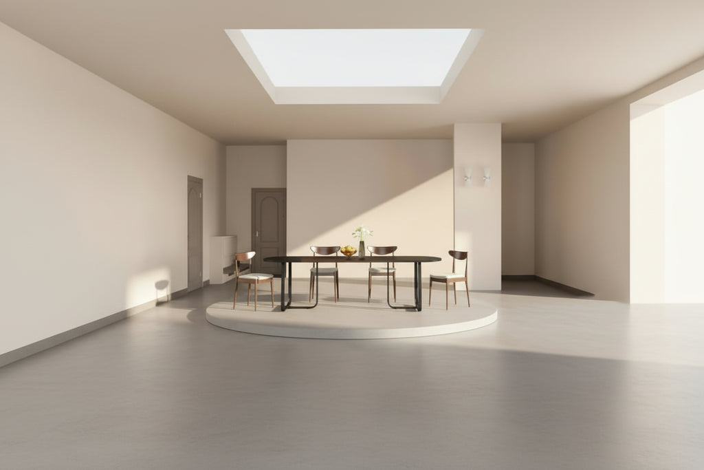 Table à manger ovale moderne 70,86