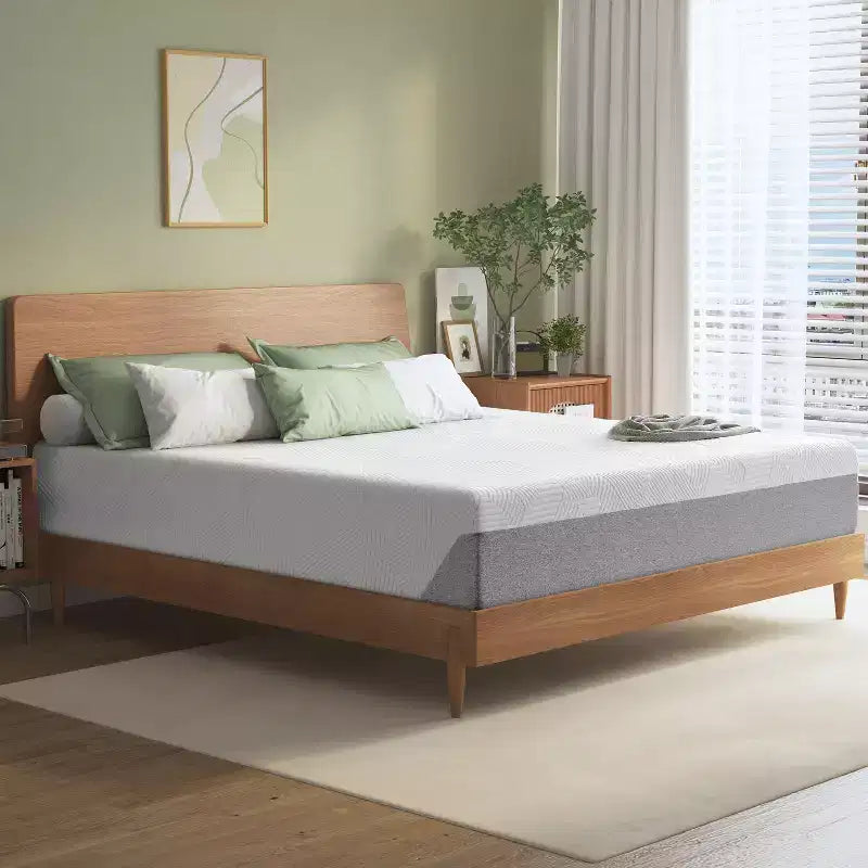 Matelas en mousse à mémoire de forme 10 pouces, basique, sans fibre de verre, sensation moyenne, couche rafraîchissante respirante, matériau certifié sûr