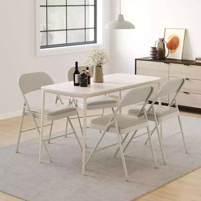 Chaises pliantes, chaises pliantes rembourrées en PU avec structure métallique supportant jusqu'à 158 kg