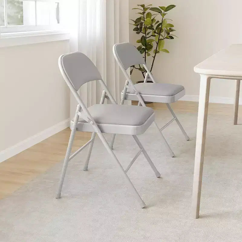 Chaises pliantes, chaises pliantes rembourrées en PU avec structure métallique supportant jusqu'à 158 kg